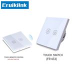 Eruiklink -Сензорен ключ с RF433MHz управление + панел за дистанционно управление