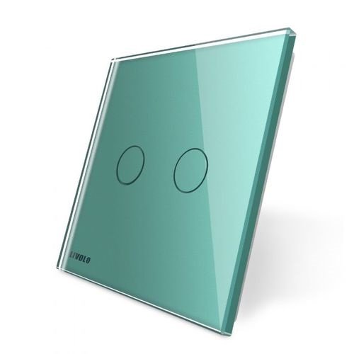 LIVOLO - 702-61-Панел кристално стъкло, 2 точки, 80mm*80mm, EU