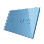 LIVOLO - 7012-61-Панел кристално стъкло, 3 точки, 151mm*80mm, EU