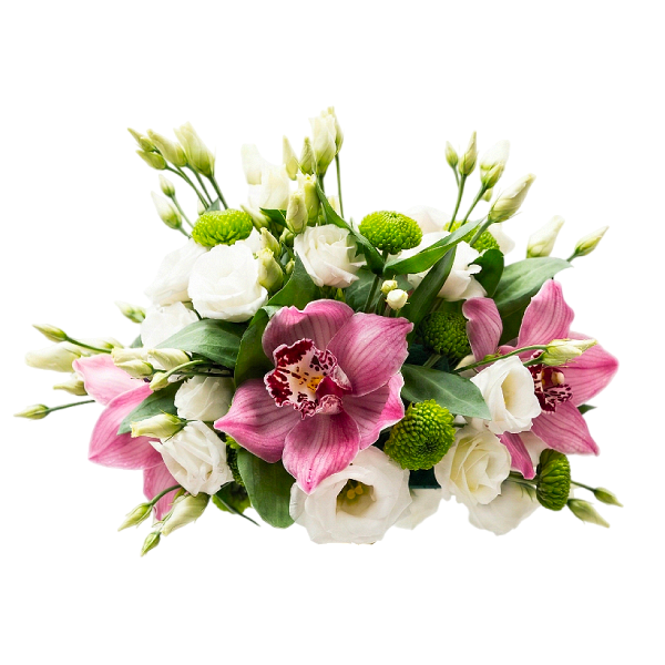 Еустома с орхидеи