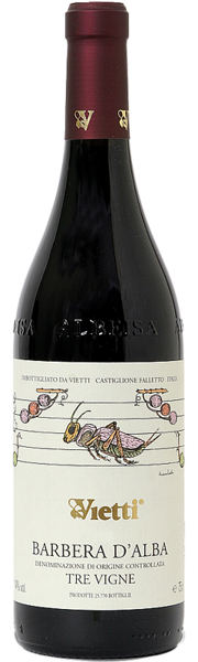Виети Тре Вине Барбера д`Алба, 0.75 л