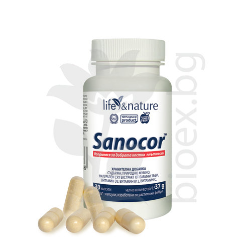 Sanocor - подпомага костната плътност от производителя БИОЕКС