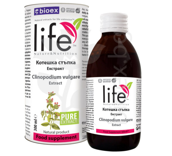 Екстракт от Котешка стъпка 300ml (Clinopodium vulgare) от производителя Биоекс.