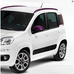 Капачки за огледала в цвят матов патладжан FIAT PANDA