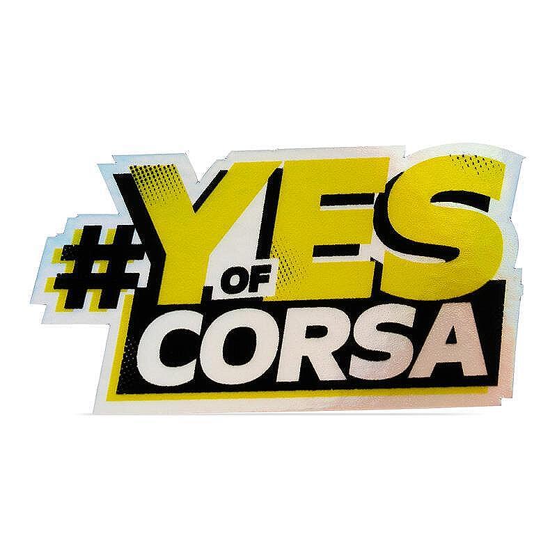 СТИКЕР #YES OF CORSA