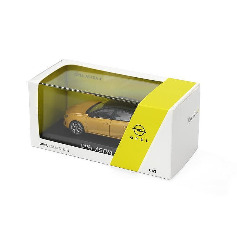 КОЛИЧКА OPEL ASTRA 1:43, KULT YELLOW