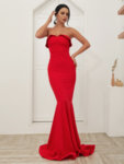 Дълга червена рокля Грация
