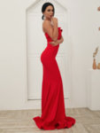 Дълга червена рокля Грация