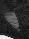 Прозрачно дантелено боди Темида в черен цвят-Copy