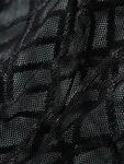Черен прозрачен еротичен комплект бельо от три части Рамона със синджири - сутиен, прашки и колан с жартиери-Copy