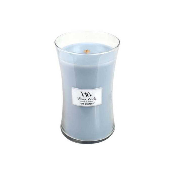 WoodWick ароматна свещ Soft Chambray
