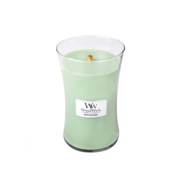 WoodWick ароматна свещ White Willow Moss