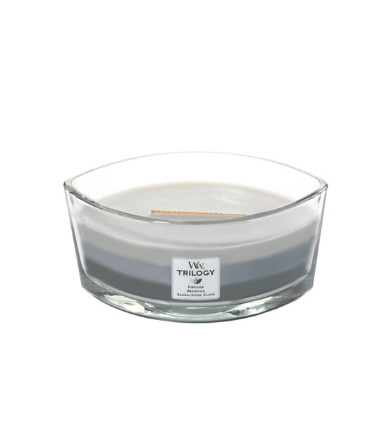 WoodWick ароматна свещ Trilogia Ellipse Warm Woods WoodWick ароматна свещ Trilogia Ellipse Warm Woods