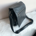 Мъжка кожена Черна чанта Модел- 066