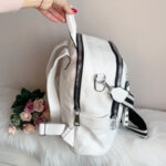 Бяла кожена чанта/раница Модел-2401