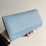 Естествена кожа портмоне модел Е 1286 син цвят