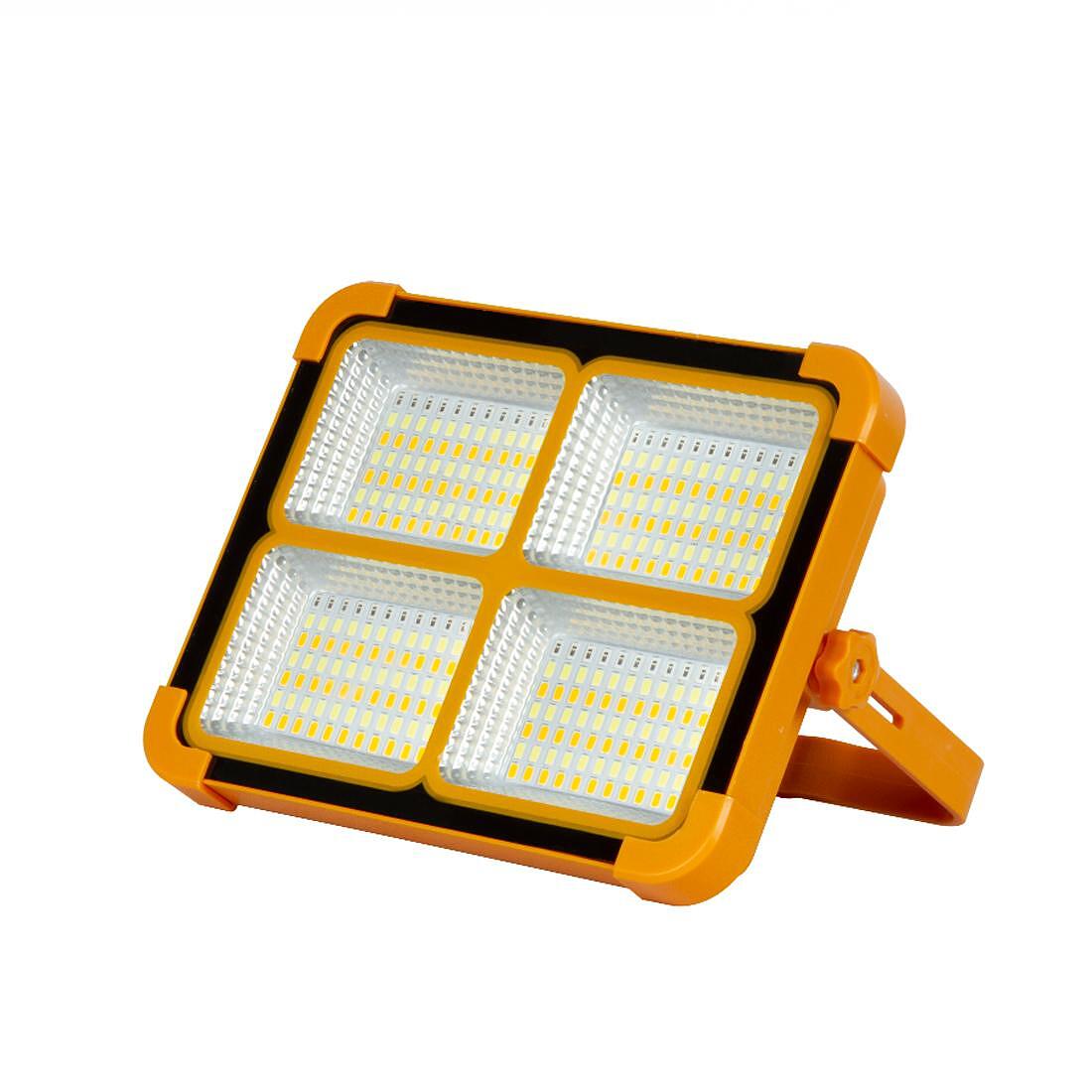 Преносим LED прожектор със соларен панел и батерия - 8Ah/3.7V - CCT