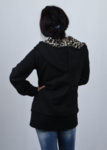 Дамско  палто суитшърт с подплата  тип леопардова кожа