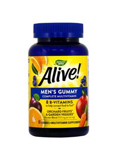 Alive! Men’s Gummy Complete Multivitamin/ Алайв! Мултивитамини За Мъже, 60 желирани таблетки