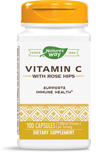 Vitamin C-500 mg & Rose Hips/   Витамин С & Шипки 500 mg x 100 капсули