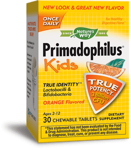 Primadophilus Kids/ Примадофилус Кидс Портокал 68 mg х 30 дъвчащи таблетки