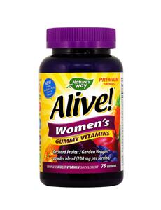 ALIVE Women’s Gummy Vitamins/ Алайв Мултивитамини за Жени, 131 mg  x 75 желирани таблетки