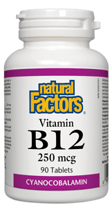 Vitamin B12 Cyanocobalamin 250 µg/ Витамин B12, цианокобаламин, 250 микрограма, 90 таблетки