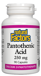Pantothenic Acid 250 mg/ Пантотенова киселина, 250 мг, 90 капсули