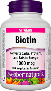 Biotin / Биотин, 1000 mcg,  180 V капсули