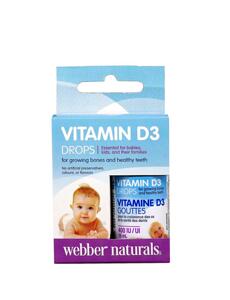 Vitamin D3 Drops/ Витамин D3 400 IU x 15 ml/ 500 дози, 2 x 15 ml
