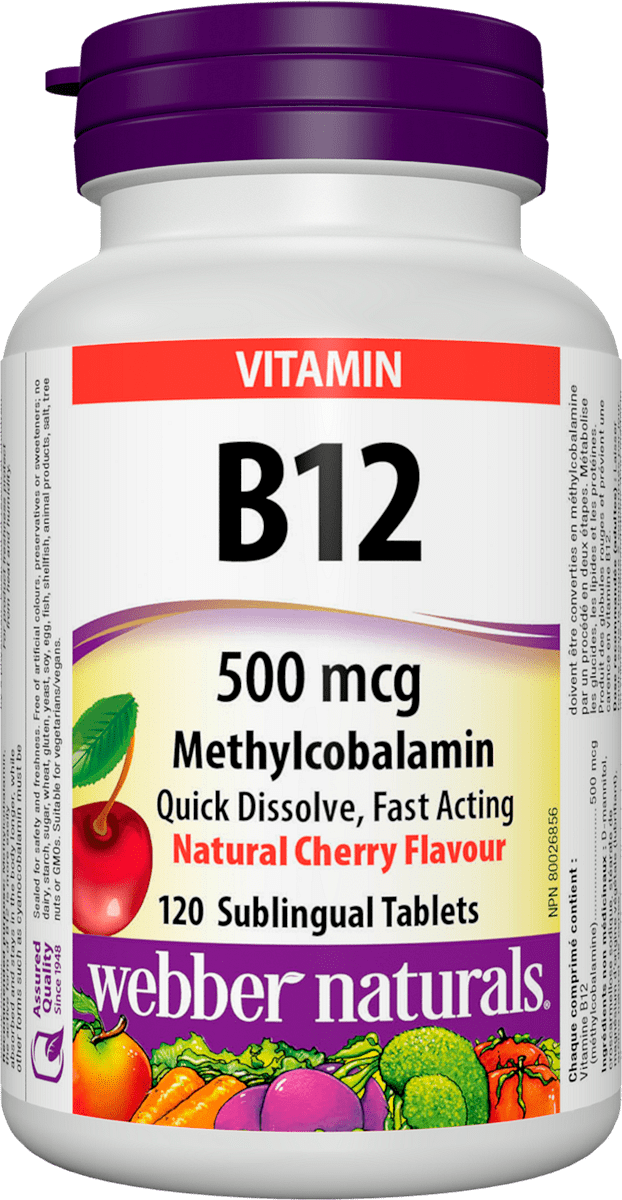 B12 Methylcobalamin Витамин В12 500 Mcg 120 сублингвални таблетки