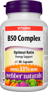 B50 Complex/ Витамин В50 Комплекс, 80 капсули