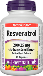 Resveratrol with Grape Seed Extract/ РЕСВЕРАТРОЛ (С ГРОЗДОВЕ СЕМЕ) 225 mg, 90 капсули