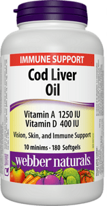 Super Cod liver oil/ ЧЕРЕН ДРОБ НА ТРЕСКА  МАСЛО, 180 софтгел капсули