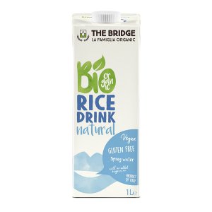 БИО Оризова Напитка (оризово мляко) Натурална, БЕЗ ГЛУТЕН, Без добавена захар - The Bridge - 250 мл./1 л.