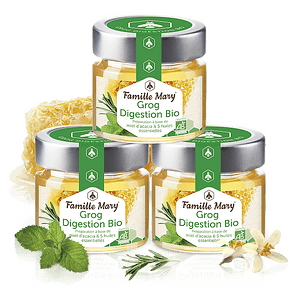 Familly Mary, Famille Mary® Grog Digestion Bio Famille Mary® ГРОГ ЗА ДОБРО ХРАНОСМИЛАНЕ (с акациев мед и етерични масла), 100gr