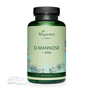 Vegavero, D-mannose + zink Д-маноза + цинк 120 капсули, 100% Vegan