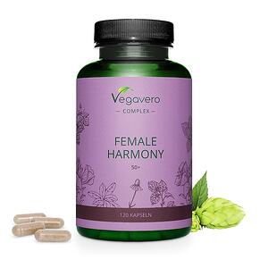 Vegavero, Femalе Harmony 50+ Билков комплекс за жени 50+ 120 капсули, 100% Vegan