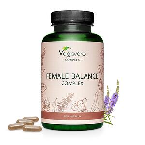 vegavero, Female Balance Complex Формула за женско здраве 180 капсули, 100% Vegan