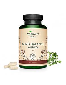 Vegavero, Mind Balance Ayurveda Bio 120 капсули, 100% Vegan