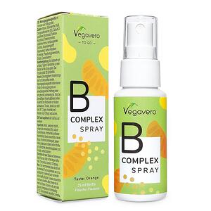 Vegavero, B Complex Spray /ВИТАМИН В КОМПЛЕКС ОРАЛЕН СПРЕЙ Хранителна добавка,  спрей , с вкус на портокал, 25 ml, 120 дози