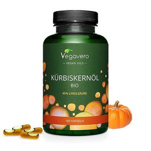 Vegavero, Кürbiskernöl Bio Масло от био тиквено семе 180 капсули, 100% Vegan