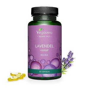 Vegavero, Lavendel + Hanf Bio-öle Био масло от лавандула и коноп 90 капсули