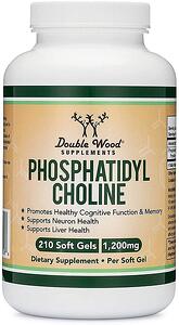 Double Wood, PHOSPHATIDYLCHOLINE / ФОСФАТИДИЛХОЛИН 1200 mg, 210 софтгел капсули
