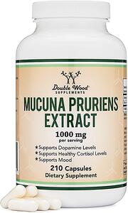 Double Woods, MUCUNA PRURIENS EXTRACT/ЕКСТРАКТ ОТ МУКУНА, 210 капсули