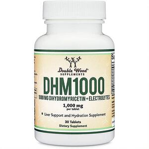 Double Wood, DHM 1000 /Dihydromyricetin + Electrolytes  Дихидромирицетин + Електролити, 30 таблетки