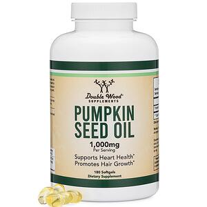 Double Wood, Pumpkin Seed Oil/ Maсло от тиквени семена, 180 софтгел капсули
