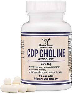Double Wood, CDP CHOLINE (CITICOLINE) / ЦИТИКОЛИН, 60 капсули