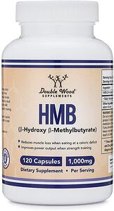 Double Wood, HMB/ Бета- хидрокси-бета-метилбутират, 120 капсули