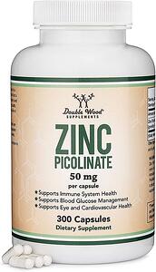 Double Wood, Zinc Picolinate/ Цинков пиколинат, 300 капсули